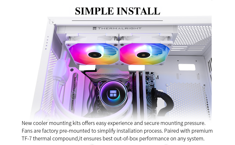 Thermalright Frozen Notte 240 White ARGB Liquid CPU Cooler Thermalright Frozen Notte 240 White ARGB Liquid CPU Cooler